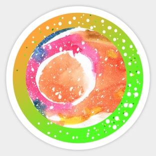 WAtercolor abstract circle Sticker